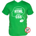 gamer póló html and css zöld
