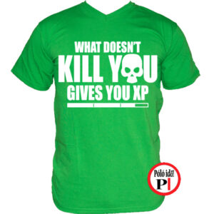 gamer póló kill you zöld