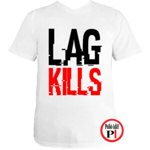 gamer póló lag kills fehér