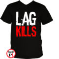 gamer póló lag kills fekete