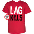 gamer póló lag kills piros