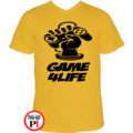 gamer pólók game for life citrom