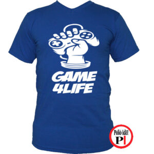 gamer pólók game for life kék