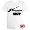gamer pólók give you awp fehér