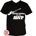 gamer pólók give you awp fekete