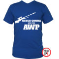 gamer pólók give you awp kék