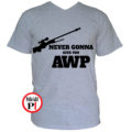 gamer pólók give you awp szürk