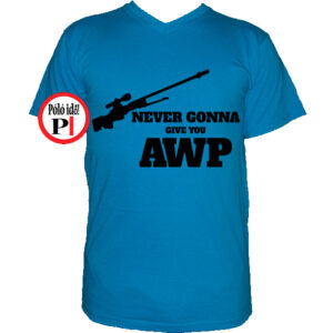 gamer pólók give you awp világos kék