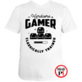 gamer pólók hardcore fehér