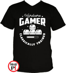 gamer pólók hardcore fekete