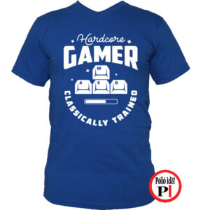 gamer pólók hardcore kék