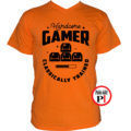gamer pólók hardcore narancs