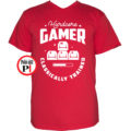 gamer pólók hardcore piros