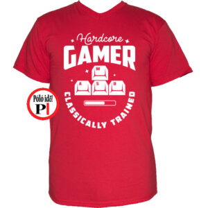 gamer pólók hardcore piros