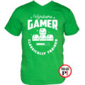 gamer pólók hardcore zöld