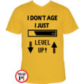 gamer pólók level up citrom