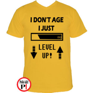 gamer pólók level up citrom
