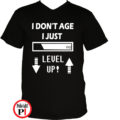gamer pólók level up fekete