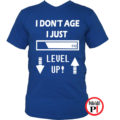 gamer pólók level up kék