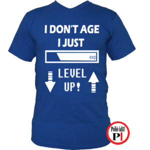 gamer pólók level up kék