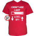 gamer pólók level up piros