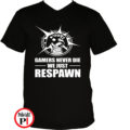 gamer pólók never fekete