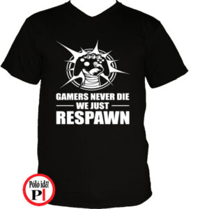 gamer pólók never fekete