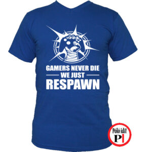 gamer pólók never kék