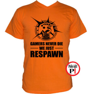 gamer pólók never narancs
