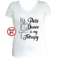 rúdtánc póló therapy fehér