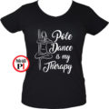 rúdtánc póló therapy fekete