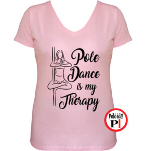 rúdtánc póló therapy pink