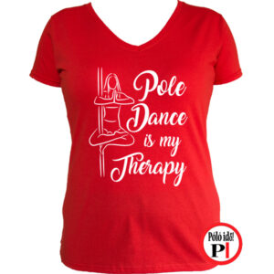 rúdtánc póló therapy piros