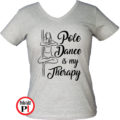 rúdtánc póló therapy szürke