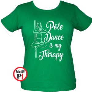 rúdtánc póló therapy zöld