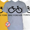 biciklis póló bike forever