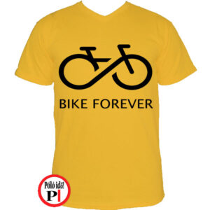 biciklis póló bike forever citrom