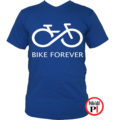 biciklis póló bike forever kék