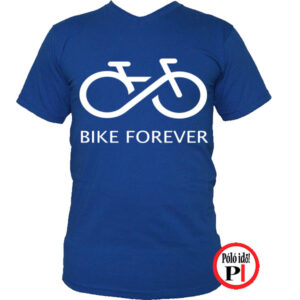 biciklis póló bike forever kék