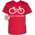 biciklis póló bike forever piros
