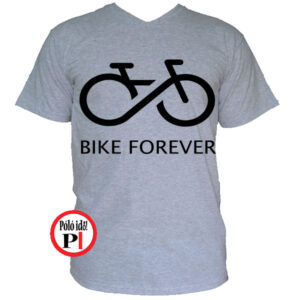 biciklis póló bike forever szürke