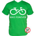 biciklis póló bike forever zöld