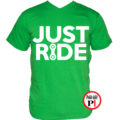 biciklis póló just ride zöld