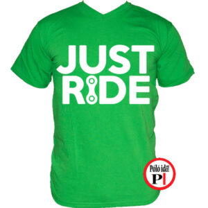 biciklis póló just ride zöld