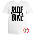 biciklis póló ride bike fehér