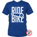 biciklis póló ride bike kék
