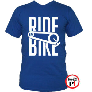 biciklis póló ride bike kék