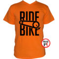 biciklis póló ride bike narancs