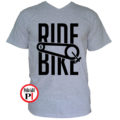 biciklis póló ride bike szürke