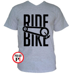 biciklis póló ride bike szürke